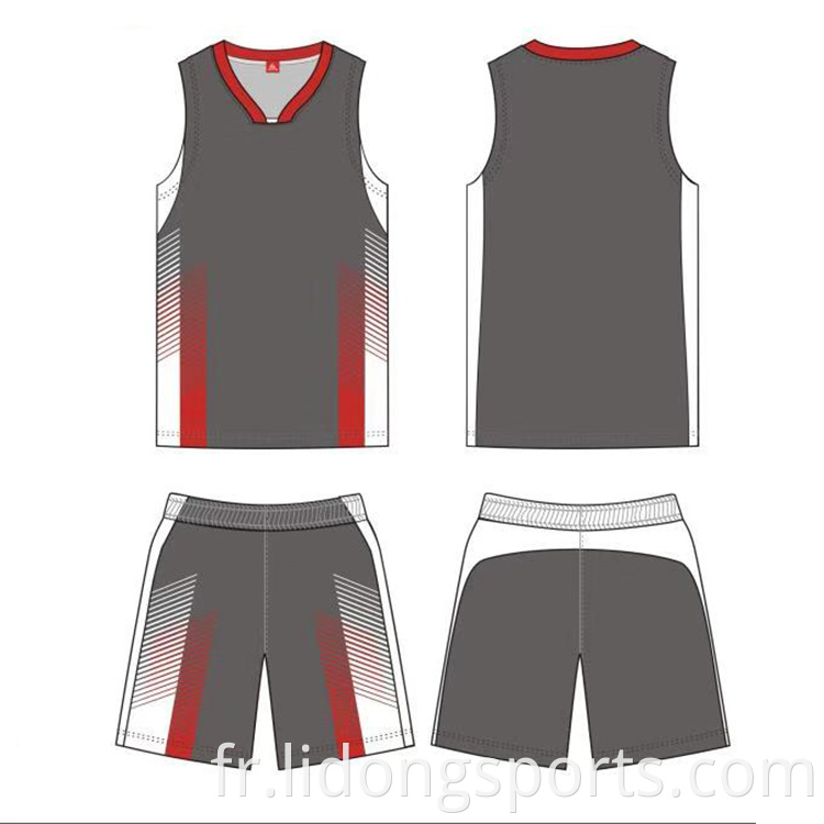 Basketball Jersey Derniteal Basketball Jersey Design 2021 Jersey de basket-ball réversible